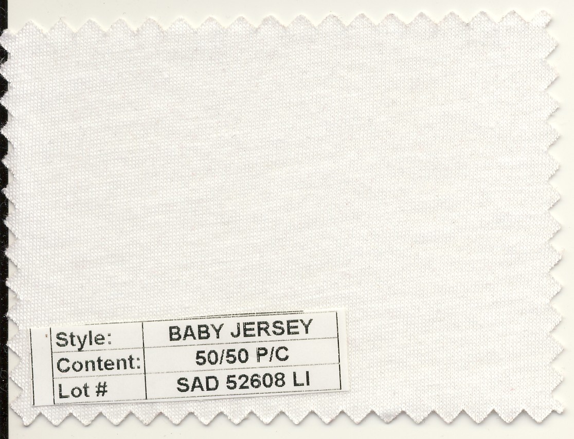 Baby Jersey 50/50 Poly Cotton